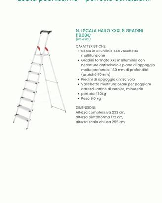 Scala XXL 8 gradini