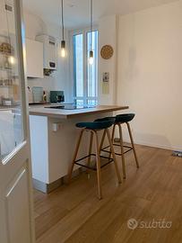 Set 2 sgabelli cucina verdi