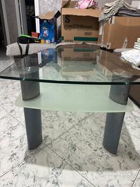 Tavolino in vetro temperato bipiano !!