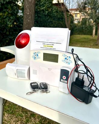 Sistema di Allarme Antifurto GSM sensori e sirena