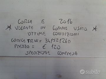 Volante in gomma corsa e del 2016