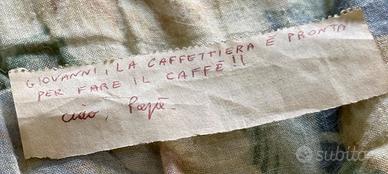 Antico biglietto MISTERIOSO di origine sconosciuta