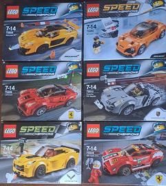 LOTTO COLLEZIONE 6x LEGO Speed Champions RARI - Pr