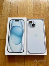 Iphone 15 azzurro celeste 128GB + Samsung Tan 7