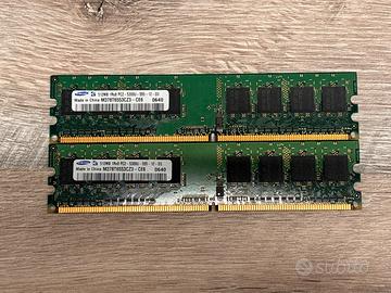 Memoria RAM Samsung 512MB M378T6553CZ3-CE6(Singolo
