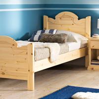 letto abete con comodino