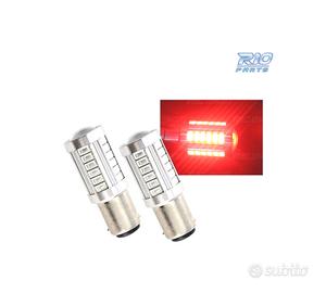 2 LAMPADE LED ROSSO BA15S PER LUCE DI STOP