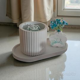 tris in gesso ceramico