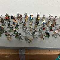 Grande lotto 50 soldatini anni 60/70 cavalieri
