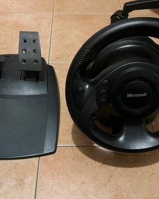 Volante Microsoft SideWinder + pedali