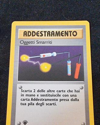 carta addestramento oggetti smarriti