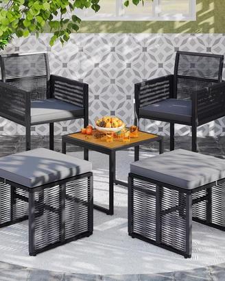 Set da balcone 5 pezzi