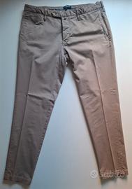 Pantaloni Chino Gutteridge Beige Slim Taglia 50
