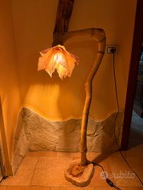 Lampada da terra artigianale fatta a mano (118cm)
