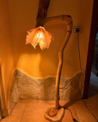 Lampada da terra artigianale fatta a mano (118cm)