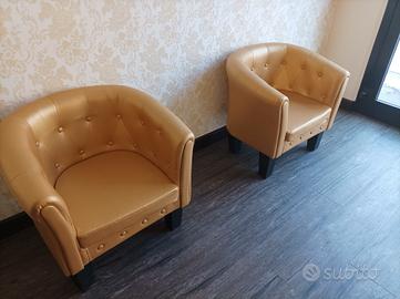 poltroncine color Oro 