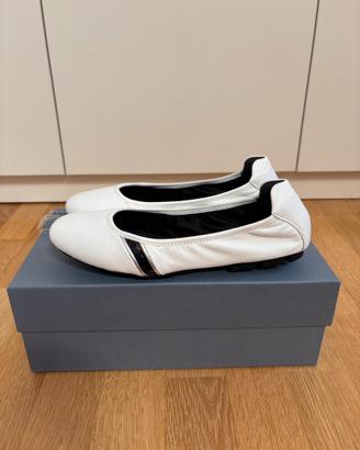 Ballerine Hogan H511 in pelle bianca - Nuove N 36