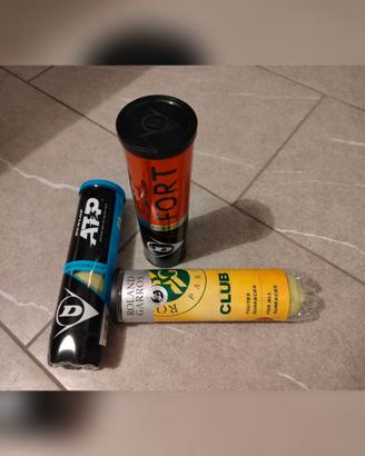 Set di 3 tubi (in totale 12 palline da tennis)