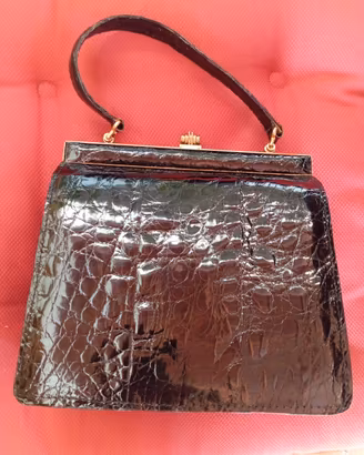 borsa vintage coccodrillo 