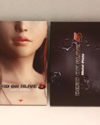 Dead or alive 5 artbook e metal plate - No game