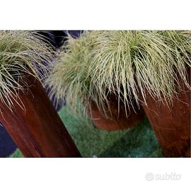 FIORIERA CILINDRICA IN ACCIAIO CORTEN O VERNICIATO