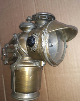 Fanale bici epoca acetilene carburo + moto epoca