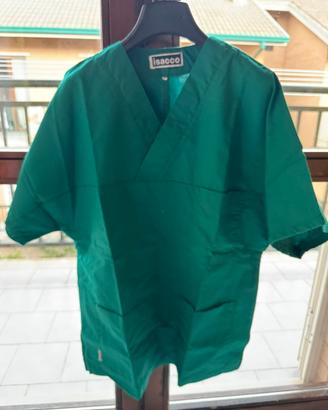 Casacca camice sanitario Isacco verde chirurgico