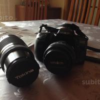 Fotocamera e obbiettivo minolta