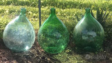 Botti  damigiane in vetro