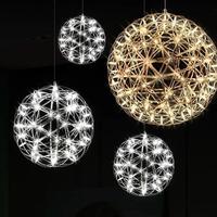 Lampadario sferico effetto fuoco d'artificio