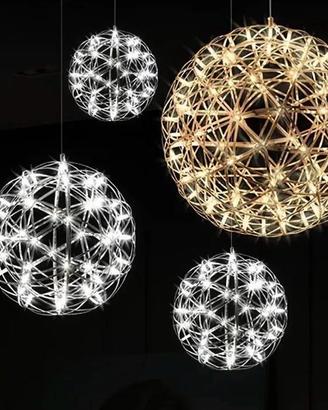 Lampadario sferico effetto fuoco d'artificio