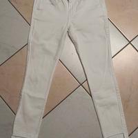 Pantalone Jeans donna Hollister, colore bianco