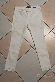 Pantalone Jeans donna Hollister, colore bianco