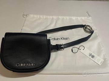 Calvin Klein Marsupio Ck Chain Belt Bag nera