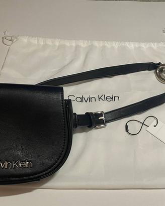 Calvin Klein Marsupio Ck Chain Belt Bag nera
