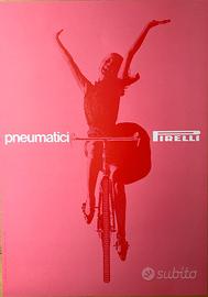 Poster vintage VIGNELLI MASSIMO PIRELLI ROSA