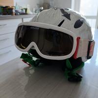 Casco sci da bambino bambina completo di maschera