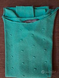 maglia sotto giacca donna, Ferrone verde taglia M