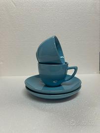 Set 6 tazzine più piattino