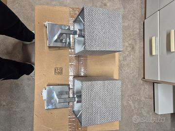 Lampada da Parete Applique Cromo Lucido Con Paralu