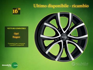 Cerchio in Lega 16" Ricambio o Scorta