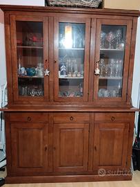 Credenza / Vetrina in Legno Massello