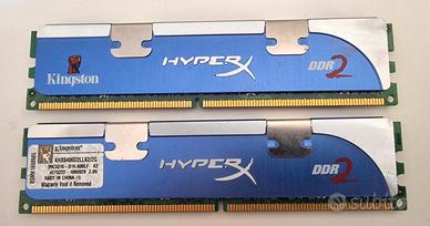 ram 4gb KINGSTON HYPERX (2x2gb DDR2) KHX64002LLK2