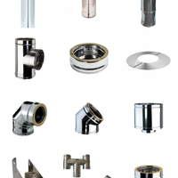 Tubazione doppia parete acciaio inox per canna fum