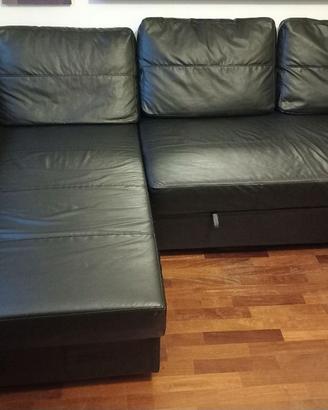 Divano letto Ikea Friheten ecopelle nero