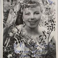 Foto Autografata con dedica di Eva Nova - 1956