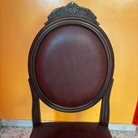 Set 4 sedie classiche con schienale ovale – stile 