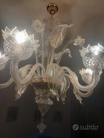 lampadario murano fatto a mano