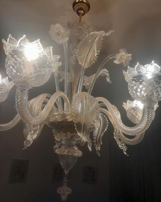 lampadario murano fatto a mano