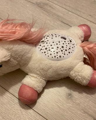 Unicorno Di Peluche Con Proiettore Stelle Luce